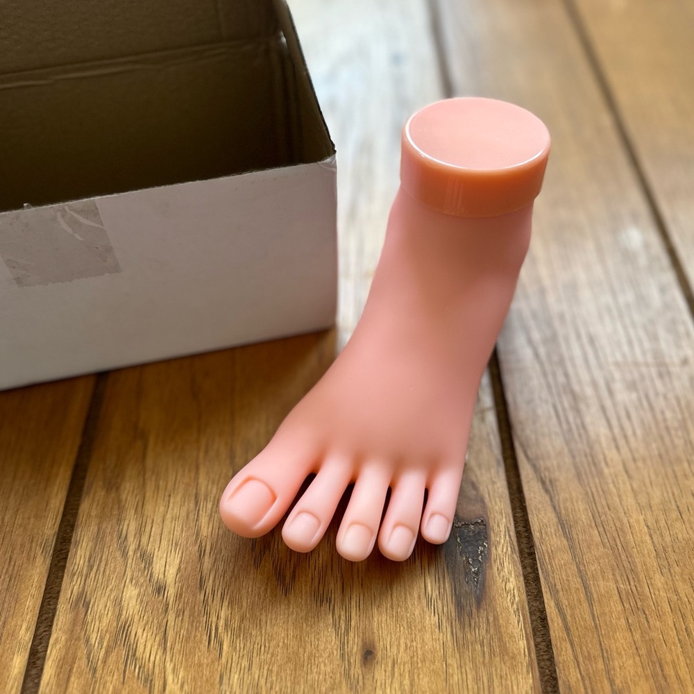 NWT silicone human foot prop